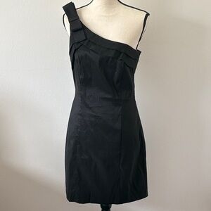 NV Couture One Shoulder Mini Dress With Bow Detail Size 12